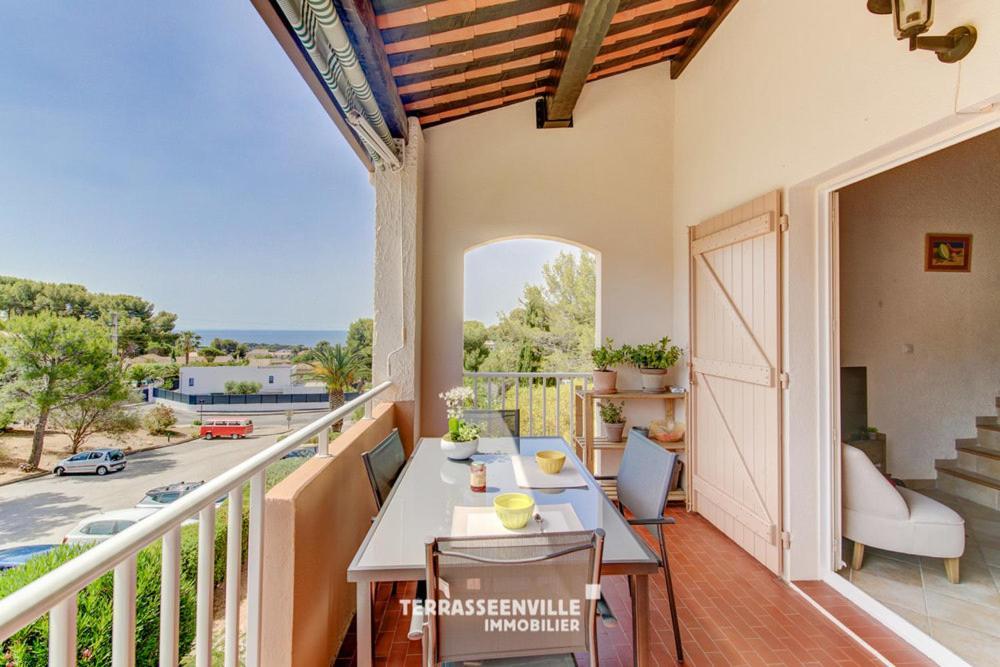 Tres Bel Appartement Climatise Terrasse Et Vue Mer 방돌 외부 사진